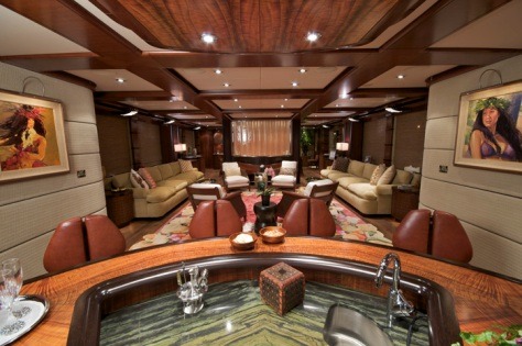Usher charter yacht