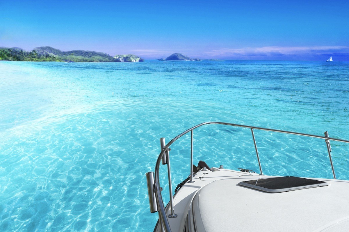 Windward Islands coastline seen from the water