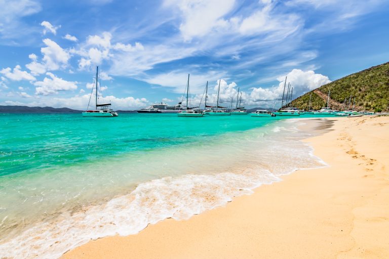 White Bay beach on Jost Van Dyke, British Virgin Islands