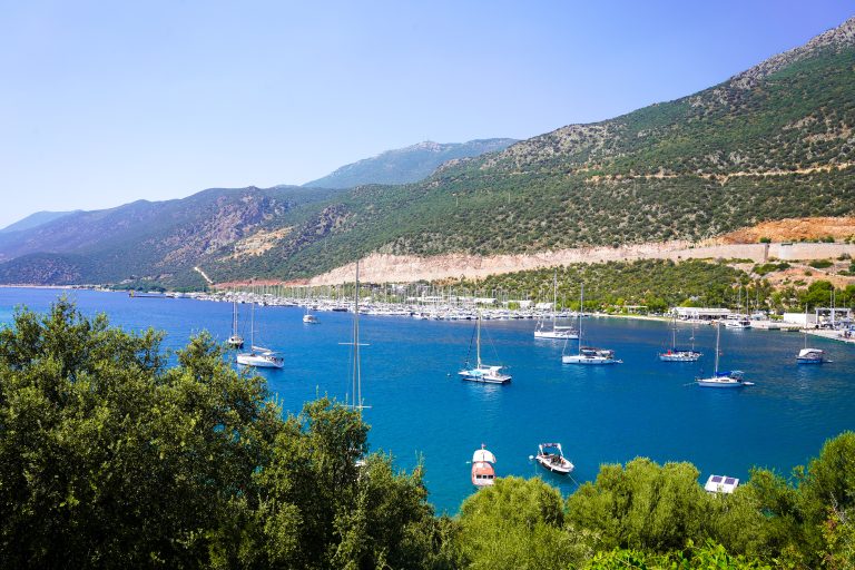 The bay of Kalkan, on the Lycian coast of Turkey
